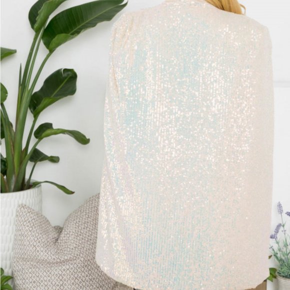 Sequin Cape Blazer - Picture 4 of 4